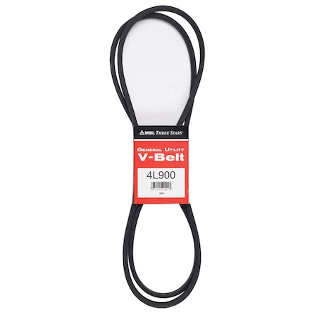 Mbl Mitsuboshi FHP General Utility V-Belt 0.5 in. W X 90 in. L For Fractional Horsepower Motors 4L900A